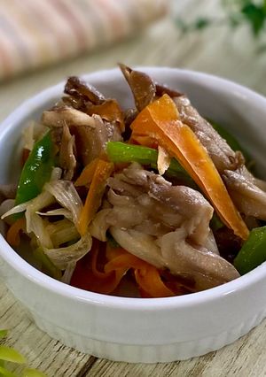 舞茸と彩野菜のみそ炒め-レシピのメイン写真