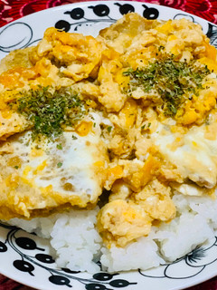 真いわしフライの卵とじ丼-レシピのメイン写真