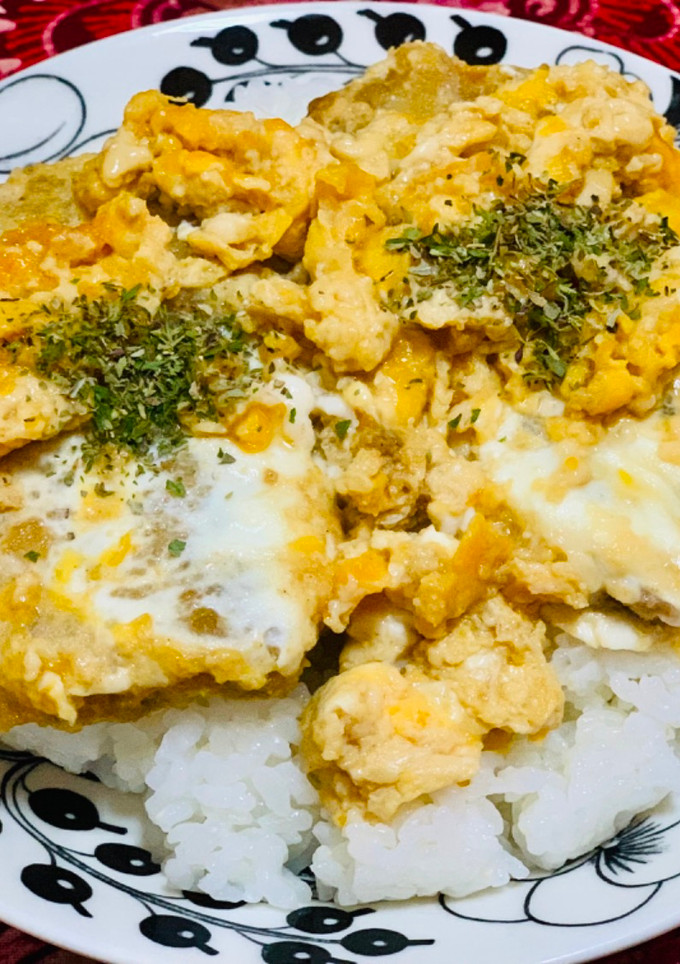 真いわしフライの卵とじ丼-レシピのメイン写真