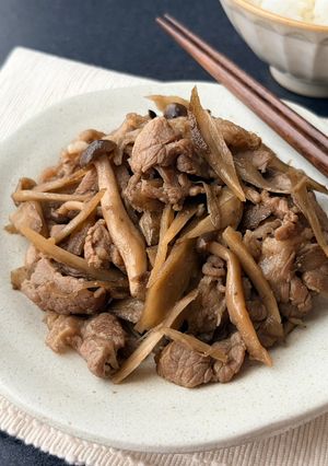 牛ごぼうしめじのしぐれ煮【作り置き・お弁当にも】-レシピのメイン写真