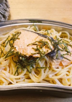 飯盒(はんごう)　たらこスパゲッティ-レシピのメイン写真