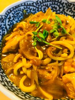 チキンカレーうどん●鶏肉のカレーうどん-レシピのメイン写真