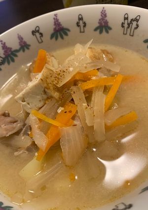 鶏もも肉でとり汁！生姜パワーで代謝UP-レシピのメイン写真