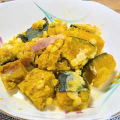 รูปของ ゴロゴロ冷凍かぼちゃのミルク煮