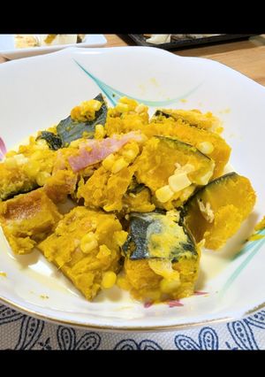 ゴロゴロ冷凍かぼちゃのミルク煮-レシピのメイン写真