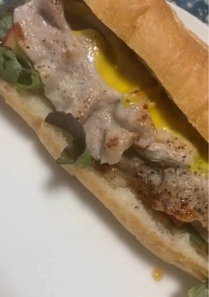 照り焼きチキンバケットのサンドイッチ-レシピのメイン写真