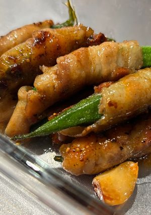 夏野菜！お弁当おかず！オクラの豚肉巻き-レシピのメイン写真