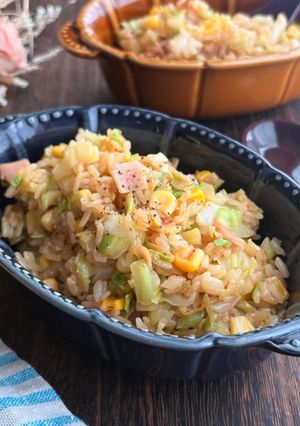 お子様にも！かさ増しキャベツチャーハン-レシピのメイン写真