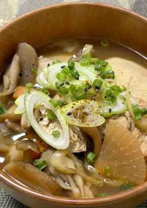 邪道の鶏肉入りけんちん汁-レシピのメイン写真