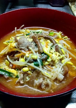 ​豚こまで作る旨味凝縮カルビクッパ-レシピのメイン写真