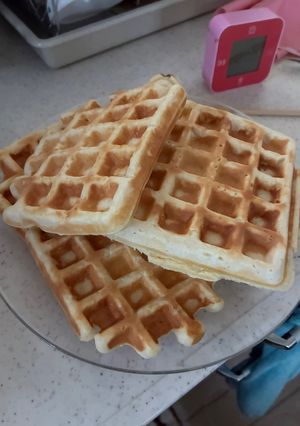 卵なし!強力粉でふわもちワッフル-レシピのメイン写真