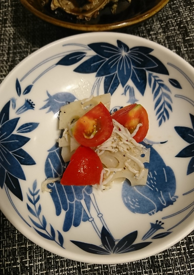 蓮根とトマトの和え物-レシピのメイン写真