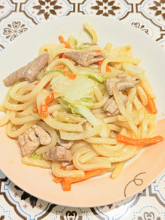 モツ焼きうどん-レシピのメイン写真