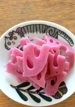 赤しその蓮根ピクルス-レシピのメイン写真