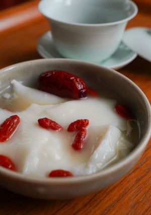 クコの実と棗の杏仁豆腐-レシピのメイン写真