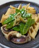 真竹と紋甲いかゲソの煮物