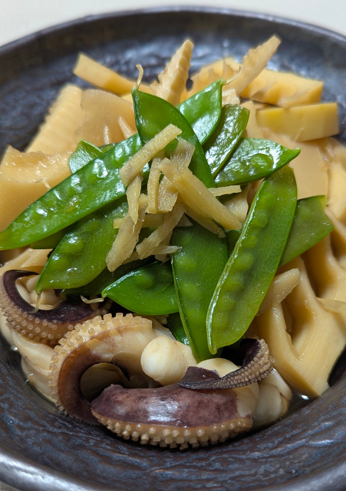 真竹と紋甲いかゲソの煮物-レシピのメイン写真