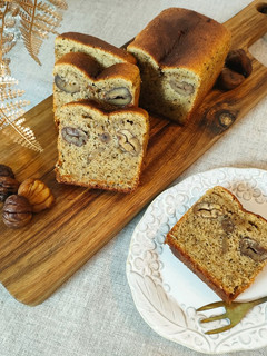 栗とほうじ茶のパウンドケーキ-レシピのメイン写真