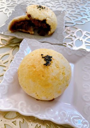 罪悪感ゼロ♪米粉の低糖質あんぱん♡-レシピのメイン写真