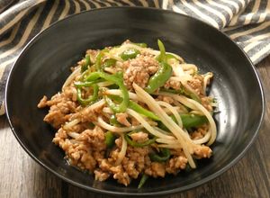 もやしとピーマンのひき肉あんかけ-レシピのメイン写真