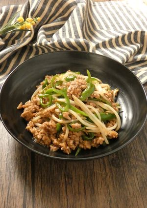 もやしとピーマンのひき肉あんかけ-レシピのメイン写真