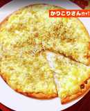 のちっ🫡💛🧡🤍しらすと柚子胡椒のピザ