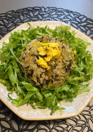 お好きな炒飯に葉物野菜を添えて-レシピのメイン写真