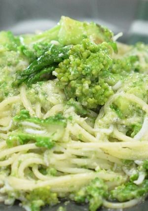 菜の花づくしのスパゲッティ【食遺産】-レシピのメイン写真