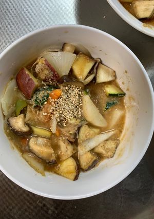 簡単コク旨ツナ根菜オイ梅味野菜炒め-レシピのメイン写真