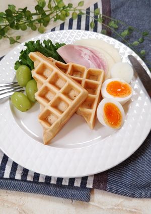 30分で完成！米粉ワッフル-レシピのメイン写真