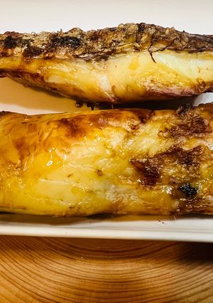 いしり醤油と鯛の切り身で干物作り-レシピのメイン写真