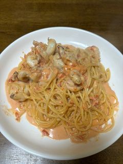 エビのトマトクリームパスタ-レシピのメイン写真