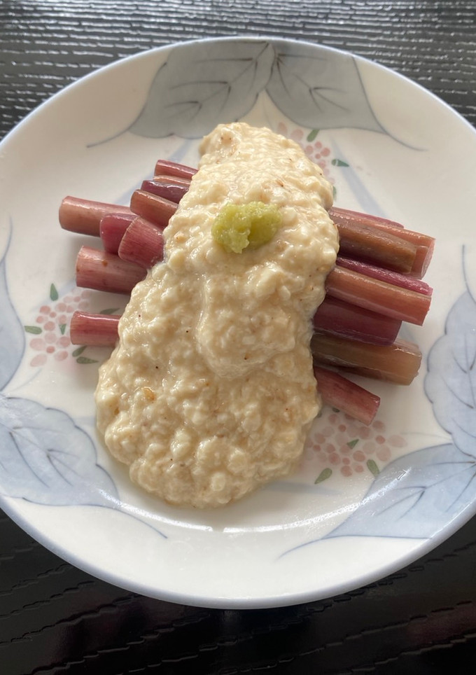 赤ずいきの白和え-レシピのメイン写真