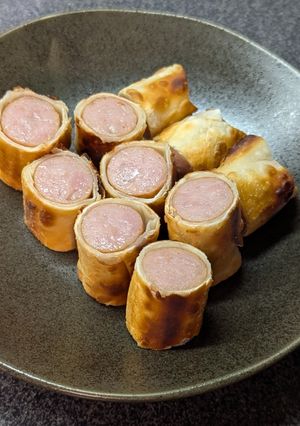 余った餃子の皮で♡バリバリウインナー-レシピのメイン写真