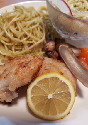 鶏むね肉のレモンバターソテー〜根菜添え-レシピのメイン写真