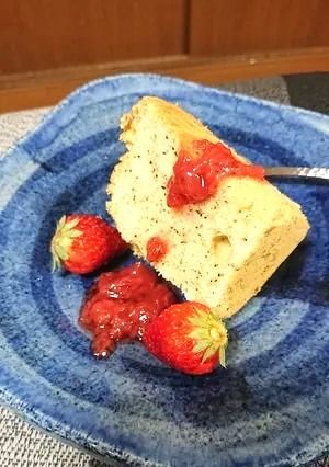 紅茶葉入り米粉シフォンケーキ-レシピのメイン写真