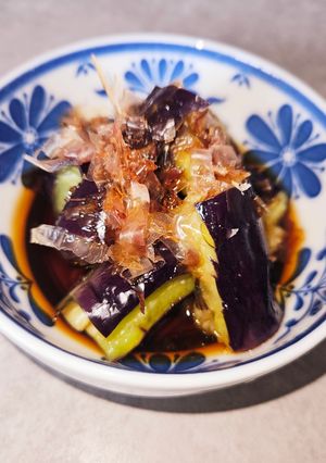 茄子の電子レンジで簡単ズボラ副菜(笑)-レシピのメイン写真