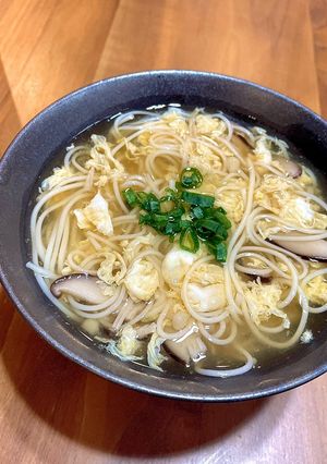 ふわふわ卵にゅうめん-レシピのメイン写真