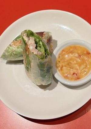 彩野菜と蒸し鶏の瀬戸内レモンチーズ生春巻き-レシピのメイン写真