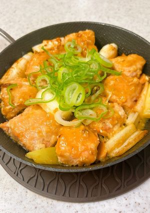 鮭と長ネギの生姜味噌焼き-レシピのメイン写真