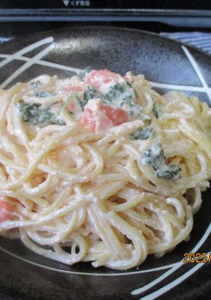 クリームチーズたらこマヨパスタ😋-レシピのメイン写真