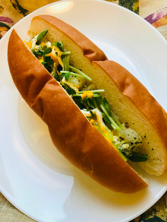 コッペパンサンド●豆苗&ポテトサンド-レシピのメイン写真