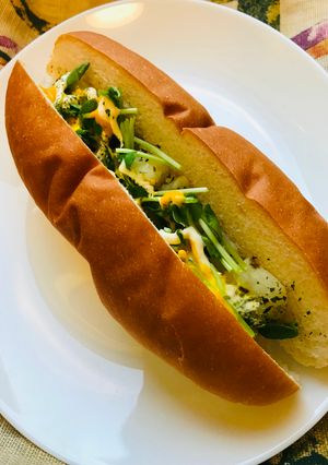 コッペパンサンド●豆苗＆ポテトサンド-レシピのメイン写真