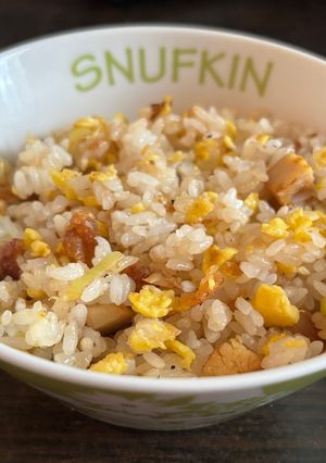 惣菜で簡単♪冷凍ご飯で唐揚げネギ炒飯-レシピのメイン写真