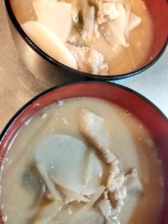 すいとん味噌汁-レシピのメイン写真