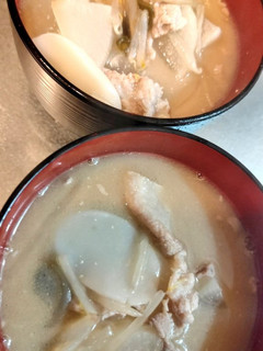 すいとん味噌汁-レシピのメイン写真