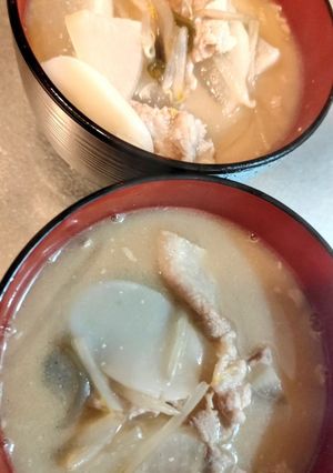 すいとん味噌汁-レシピのメイン写真