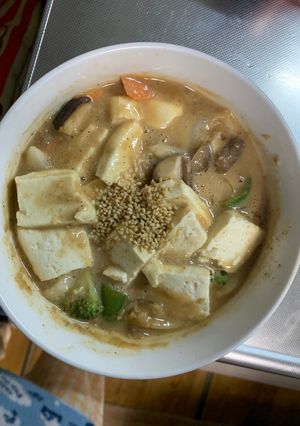 お一人様簡単梅味噌西京焼味豆腐野菜炒め-レシピのメイン写真