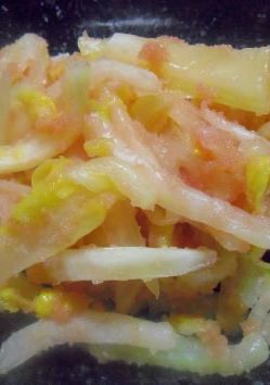 白菜漬け物＋明太子-レシピのメイン写真