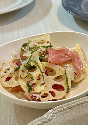 レンコンと生ハムのサラダ-レシピのメイン写真